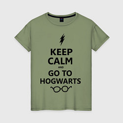 Женская футболка Keep Calm & Go To Hogwarts