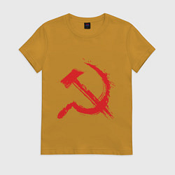 Женская футболка Cерп и молот