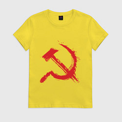Женская футболка Cерп и молот