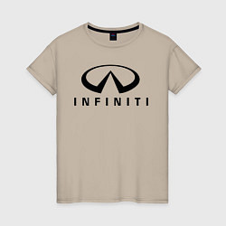 Женская футболка Infiniti logo