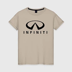 Женская футболка Infiniti logo