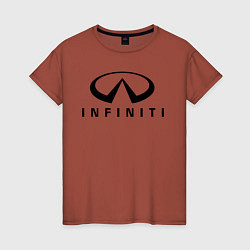 Женская футболка Infiniti logo