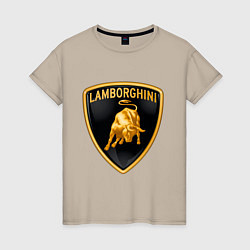 Женская футболка Lamborghini logo