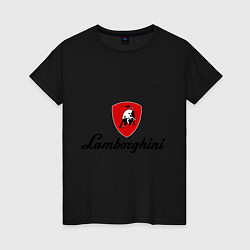 Женская футболка Logo lamborghini