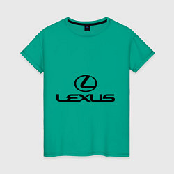 Женская футболка Lexus logo