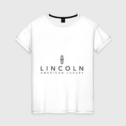 Женская футболка Lincoln logo