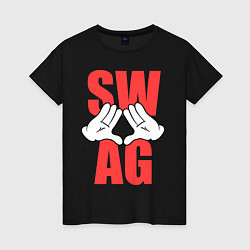 Женская футболка SWAG Hands