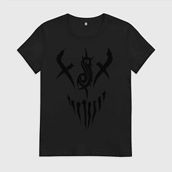 Футболка хлопковая женская Slipknot Demon, цвет: черный