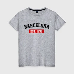 Женская футболка FC Barcelona Est. 1899