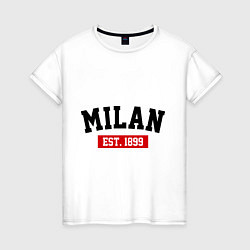 Женская футболка FC Milan Est. 1899