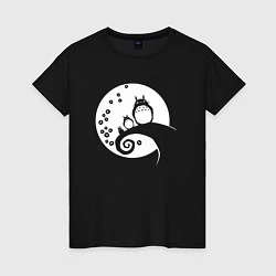 Женская футболка Тоторо на Луне