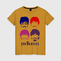 Женская футболка The Beatles faces