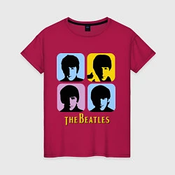 Женская футболка The Beatles: pop-art
