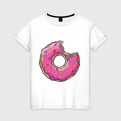 Женская футболка Пончик Гомера