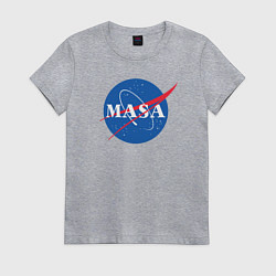 Футболка хлопковая женская NASA: Masa, цвет: меланж