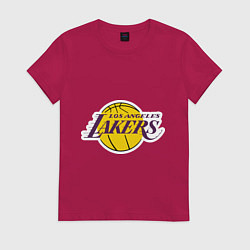 Футболка хлопковая женская LA Lakers, цвет: маджента
