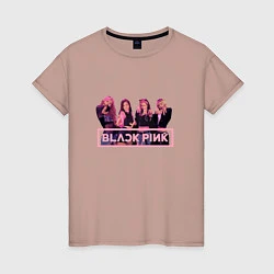 Женская футболка Black Pink Band