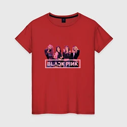 Женская футболка Black Pink Band