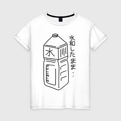 Женская футболка Japan Bottle
