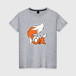 Футболка хлопковая женская Fox Style, цвет: меланж