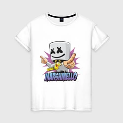 Женская футболка Marshmello Music