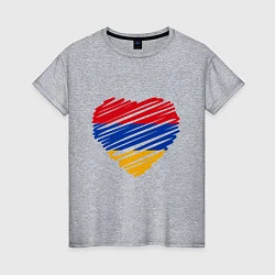 Женская футболка Сердце Армении