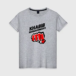 Женская футболка Khabib Fighter