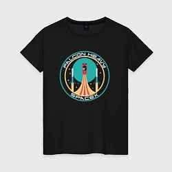 Женская футболка Falcon Heavy: SpaceX