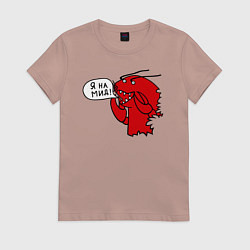 Женская футболка Рак: я на мид