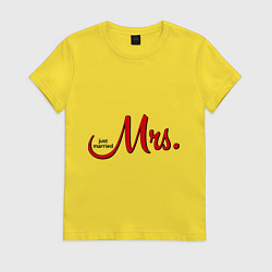 Женская футболка Mrs: Just married