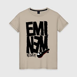 Женская футболка Eminem recovery