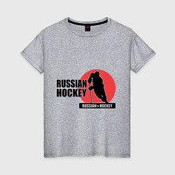 Женская футболка Russian hockey