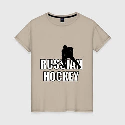 Женская футболка Russian hockey