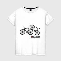 Женская футболка Bike Love