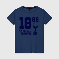 Футболка хлопковая женская FC Tottenham 1882, цвет: тёмно-синий