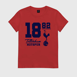 Футболка хлопковая женская FC Tottenham 1882, цвет: красный