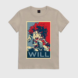 Женская футболка Изуку Мидория