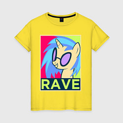 Женская футболка DJ Pon-3 RAVE