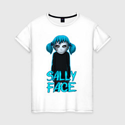 Футболка хлопковая женская Sally Face, цвет: белый