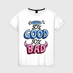 Женская футболка Good / Bad