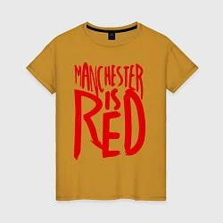 Женская футболка Manchester is Red