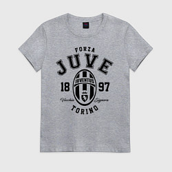Футболка хлопковая женская Forza Juve 1897: Torino, цвет: меланж