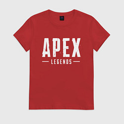 Футболка хлопковая женская Apex Legends, цвет: красный