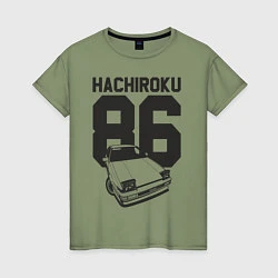 Женская футболка Toyota AE86 Hachiroku