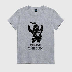 Футболка хлопковая женская Praise the Sun, цвет: меланж