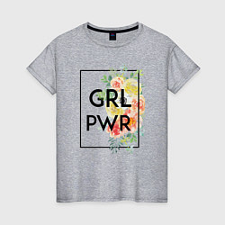 Женская футболка GRL PWR