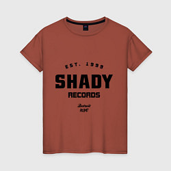 Футболка хлопковая женская Shady records, цвет: кирпичный