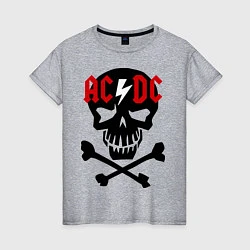 Женская футболка AC/DC Skull
