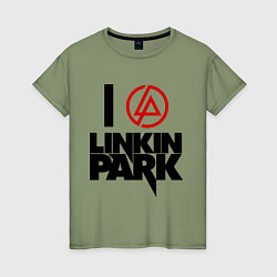 Женская футболка I love Linkin Park