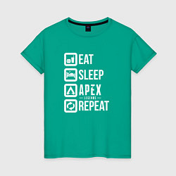 Женская футболка Eat, Sleep, Apex, Repeat